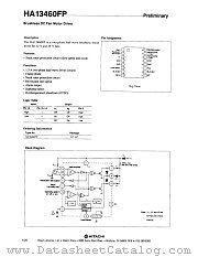 HA13460FP datasheet pdf Hitachi Semiconductor