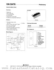 HA13470 datasheet pdf Hitachi Semiconductor