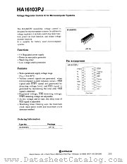 HA16103PJ datasheet pdf Hitachi Semiconductor