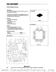 HA16670MP datasheet pdf Hitachi Semiconductor