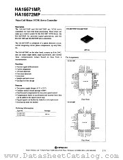 HA16672MP datasheet pdf Hitachi Semiconductor
