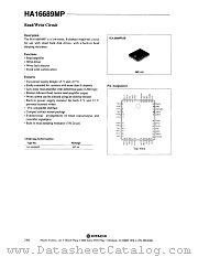 HA16689MP datasheet pdf Hitachi Semiconductor