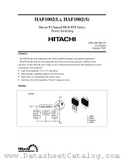HAF1002(S) datasheet pdf Hitachi Semiconductor