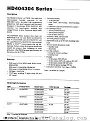 HD404302RF datasheet pdf Hitachi Semiconductor