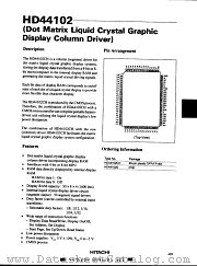 HD44102D datasheet pdf Hitachi Semiconductor