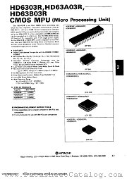 HD6303RCP datasheet pdf Hitachi Semiconductor