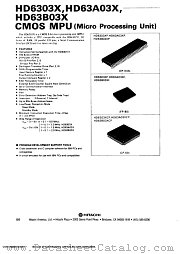 HD6303XF datasheet pdf Hitachi Semiconductor