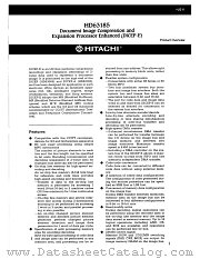 HD63185 datasheet pdf Hitachi Semiconductor