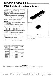 HD6321P datasheet pdf Hitachi Semiconductor