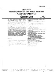 HD63487 datasheet pdf Hitachi Semiconductor