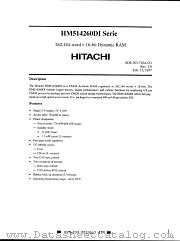 HM514260DLJI-8 datasheet pdf Hitachi Semiconductor