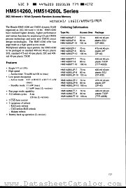 HM514260LTT-10 datasheet pdf Hitachi Semiconductor