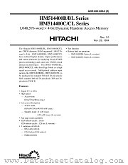 HM514400CLS-8 datasheet pdf Hitachi Semiconductor