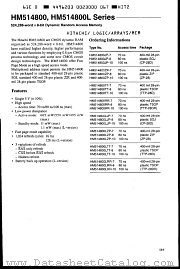HM514800LJP-10 datasheet pdf Hitachi Semiconductor