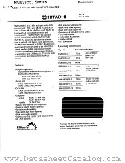 HM538253TT-8 datasheet pdf Hitachi Semiconductor