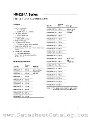 HM6264ALFP-12 datasheet pdf Hitachi Semiconductor