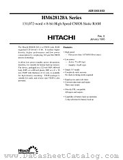 HM628128ALT-7 datasheet pdf Hitachi Semiconductor