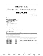 HM62V256LTM-7SL datasheet pdf Hitachi Semiconductor