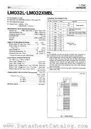LM032L datasheet pdf Hitachi Semiconductor