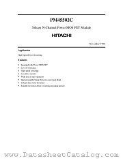PM45502C datasheet pdf Hitachi Semiconductor