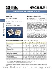 HMC268LM1 datasheet pdf Hittite Microwave Corporation