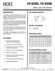 HI-8585CDM datasheet pdf Holt Integrated Circuits