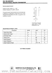 HN_2N4400 datasheet pdf Honey Technology