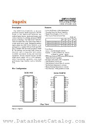 GM71VS17403CLJ-7 datasheet pdf Hynix Semiconductor