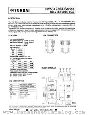 HY534256ALS-80 datasheet pdf Hynix Semiconductor
