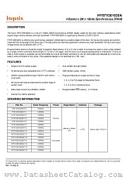 HY57V281620ALT-6 datasheet pdf Hynix Semiconductor