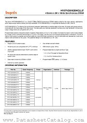 HY57V281620HCLT-P datasheet pdf Hynix Semiconductor