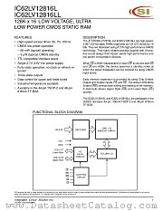IC62LV12816L-100T datasheet pdf ICSI