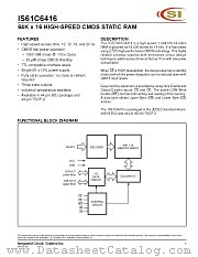 IS61C6416-10T datasheet pdf ICSI