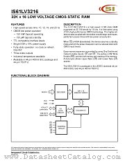 IS61LV3216-20KI datasheet pdf ICSI