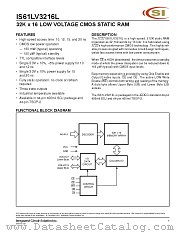 IS61LV3216L-10T datasheet pdf ICSI