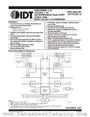 IDT70T633S012DDI datasheet pdf IDT
