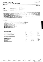TDA1047 datasheet pdf Infineon