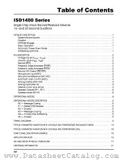 ISD1416X datasheet pdf Information Storage Devices