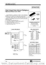 IN74ACT153D datasheet pdf INTEGRAL