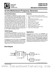 AV9134-07M datasheet pdf Integrated Circuit Systems
