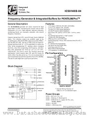 AV9148BF-04 datasheet pdf Integrated Circuit Systems