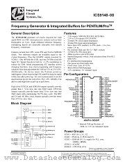 AV9148F-08 datasheet pdf Integrated Circuit Systems