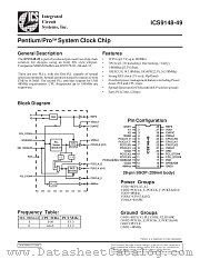 ICS9148F-49 datasheet pdf Integrated Circuit Systems