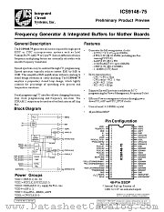 AV9148F-75-T datasheet pdf Integrated Circuit Systems