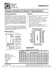 AV9169CM-271 datasheet pdf Integrated Circuit Systems