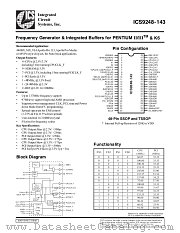 AV9248F-143-T datasheet pdf Integrated Circuit Systems
