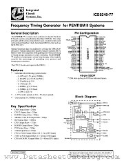 AV9248F-77 datasheet pdf Integrated Circuit Systems