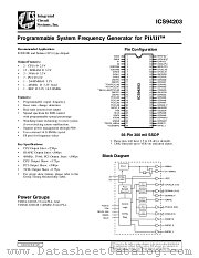 AV94203F-T datasheet pdf Integrated Circuit Systems