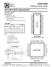 ICSSSTV16859G-T datasheet pdf Integrated Circuit Systems