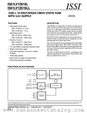 IS61LV12816L-10BI datasheet pdf Integrated Silicon Solution Inc